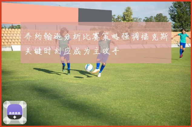 乔约翰逊分析比赛策略强调福克斯关键时刻应成为主攻手